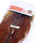Brown Midge Size Rooster Saddle Hackle Feathers, 10 Pcs Pro Grade Hand Selected Whiting Bronze Tying Feathers For Trout Dry Flies.