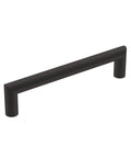 Matte Black Revolve Cabinet Pull 5-1/16 Inch Center To Center For Modern Cabinets And Drawers Ideal For Kitchen Bathroom Hardware