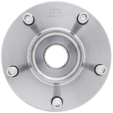 2-Pack Front Wheel Hub Assembly Set, Steel, Ball Bearing, 66.9mm Bore, Fits 2014-2018 Mazda 3 And 2016-2021 Mazda CX-3