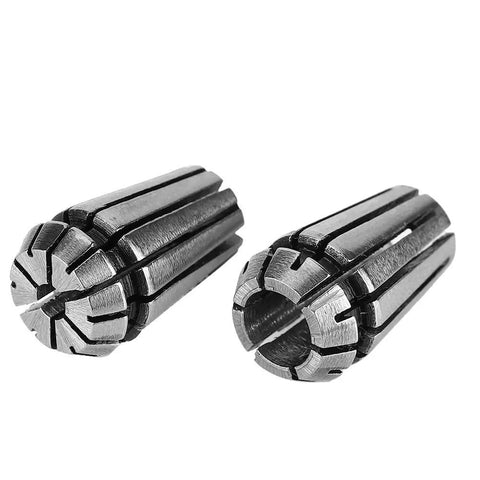 High Precision Cnc Milling Collet Set Made From Durable 65Mn Steel For Quarter Inch And Eighth Inch Shank Bits close-up view