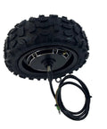 Beefy 3500W 11-Inch Hub Motor For Electric Scooters And E-Bikes, 48-72V Brushless Power, Tubeless Off-Road Ready, black cables
