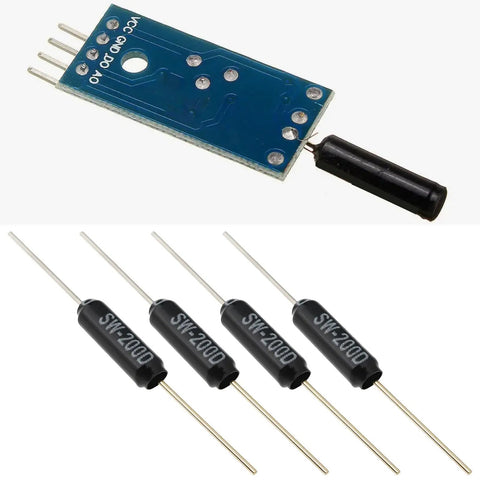 20 Pack SW200D Vibration Shock And Tilt Ball Tilt Switch Sensors For Alarm Systems DIY Electronics Motion Detectors Toys Projects Boss Grade Great For Smart Home Security Robotics And Sensor Experiments, PCB and glass sensors