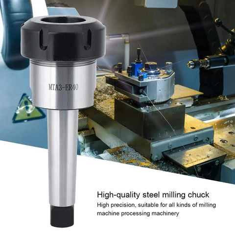 3-26Mm Morse Taper Collet Chuck Holder Carbon Steel High Precision High Hardness Wear Resistant in milling machine setup