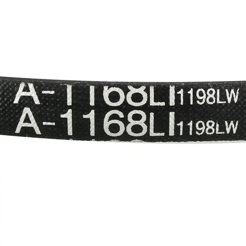 A1168 V Belt Neoprene Drive Belt For Power Transmission 1168 Inner Girth 13 Top Width 8 A Section Heavy Duty Belt For Machinery And Equipment Beefy Industrial Grade Durable Oil Resistant Neoprene Belt For Long Lasting Performance, marked A-1168L