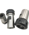 Extended Spindle Motor Shaft Extension Rod For Drill And ER Chucks B10 B12 B16 JT6 Fits Er11 Er16 Er20 Er25 showing three precision machining holders.