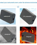 Killer Waterproof Electrical Junction Boxes For Projects Heavy Duty Abs Plastic Cases With Snug Fit Lids Drop Proof Wiring Enclosures Built Tough Black 6 Pack shown in waterproof, UV protection, dustproof, and fireproof configurations.