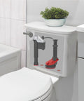 Universal 2 Inch Toilet Flapper With Long Lasting Rubber No Hassle Easy Install Fits Most 2 Inch Toilets From American Standard Kohler Mansfield Toto And Other Major Brands Made In USA For Durable Performance installed in tank