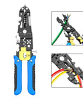 29-In-1 Multifunctional Wire Stripper Pliers Heavy Duty Crimping Cutting Tool For Electricians showing detailed tool functions.