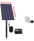 No Fuss Pond Solar Aerator 2W Low Noise Oxygen Pump IP64 Waterproof Bubbling System with solar panel and tubing