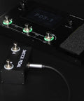 Momentary Dual Switches For Guitar Effect Pedal With TRS Cable connected to multi-effect pedal for live and studio use