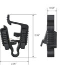 Front and side view of Six Pack Low Voltage Wire Connectors For Landscape Lighting Waterproof Connectors For Path Lights
