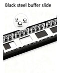 Heavy Duty Ball Bearing Undermount Drawer Slides For Slick Smooth Cabinet Glide And No Sweat Install, black steel construction.