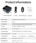 Product information sheet for DJI WB37 Battery Charging Hub 72W USB C Fast Charger, including contents and specifications.