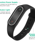 Anti Static Wrist Strap With Red Light Indicator For Esd Protection And Static Electricity Removal Unisex Black Wristband