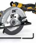 Badass Brushless Cordless Circular Saw Slick 6 Inch Blade Kicks Butt With DeWalt 20V Compatible with two replacement blades.