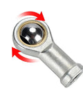Female Piston Rod End Ball Head For Universal Pneumatic Cylinder U Fitting Mount With Knuckle Bearing, Internal Thread SI 16 TK