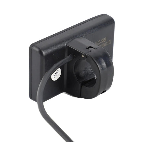Must Have LCD Display For Electric Bikes And Scooters With Large Backlit Screen Waterproof Handlebar Mount Easy Install Real Time Ride Stats SM Plug 24V 36V 48V Compatible