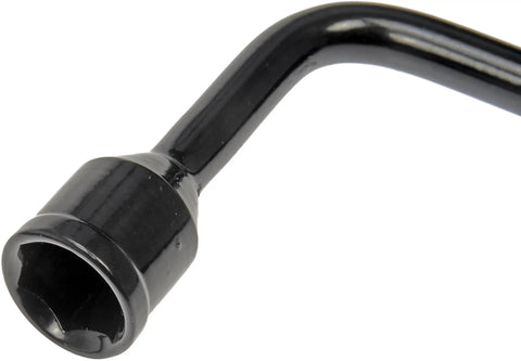 Close-up of Spare Tire Jack Handle And Lug Wrench For Dodge Jeep Ram, heavy duty replacement tool with durable steel build