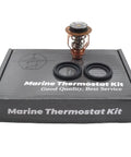 Outboard Thermostat For Suzuki 4 Stroke 70 To 300 HP Boats And Rigs Fits DF70 DF90 DF115 DF140 DF175 DF200 DF225 DF250 DF300 Replaces 17670 90J00 17670 90J01 Sierra 18 3632 shown with packaging and components