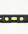 Magnetic Torpedo Level 6 Inch, 3 Bubble Spirit Measuring Tool with three acrylic vials for precise measurements.
