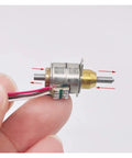 10mm Precision Stepper Actuator Electronic Starter For 5V 6V DC Systems with telescopic linear screw shaft in hand view