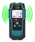 Pro 5 In 1 Stud Finder Wall Scanner With Smart Sensor Audio Alarm And HD LCD Display showing measurements and signal waves.