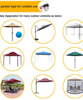 Collage of umbrellas and gazebos compatible with Heavy Duty Mosquito Net For 10x10 Patio Umbrellas And Gazebos Black Polyester Net Screen