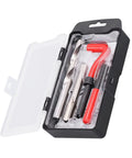 M14x1.5mm Thread Repair Kit With Stainless Steel Inserts, HSS Drill And Tap, in a black plastic case, auto engine block repair, DIY ready