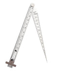 Pro Grade Stainless Steel Taper Welding Gauge For Gap And Depth Measurement, Dual Scale Ruler, Hole Inspection Tool For Metalworking