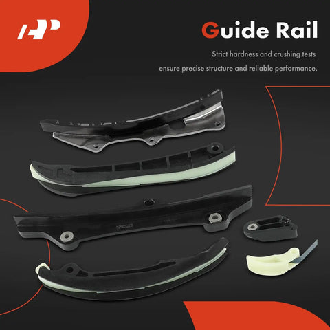 Guide rails from Engine Timing Chain Kit With Sprocket Tensioner And Guide For Jeep Grand Cherokee Wrangler Dodge Grand Caravan