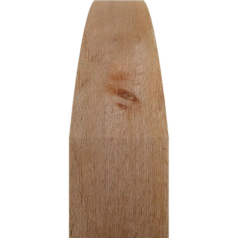 Rough Sawn Knee Brace In Western Red Cedar, Handcrafted North American Timber, close-up view showing grain and texture