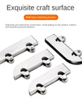 Full Extension Drawer Slides Set, Four-Piece Sliding Door Rail System For Cabinets And Glass, 5mm Glass Track Clamp Roller Accessories