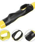 Golf Alignment Trainer Putting Practice Rod For Accurate Aiming, Lightweight Grip Trainer For Beginners, black and yellow rod