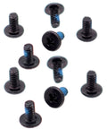 10 Pack M2 X 4 Mm Phillips Flat Head Screws Tough Nickel Plating For Laptop M Ssd Heatsink Wifi Modules And Motherboards no fuss tech swap top shelf hardware kit, black screws with flat heads