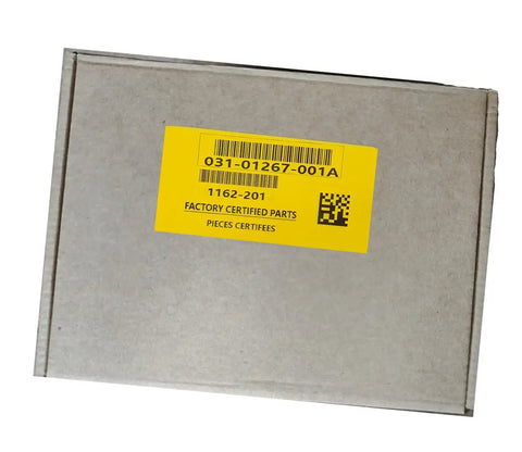 Factory Certified Direct Replacement Furnace Control Board PN 031-01267-001A box with yellow label and QR code