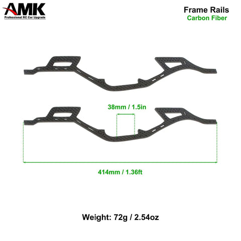 Dope Carbon Fiber 1 By 10 RC Crawler Chassis Kit For SCX10 I II And Element Enduro 313mm Wheelbase Frame Rails