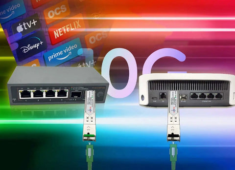 10G SFP Plus BiDi Transceiver Module With SC Fiber Port Simplex Single Mode Supports installation in network devices