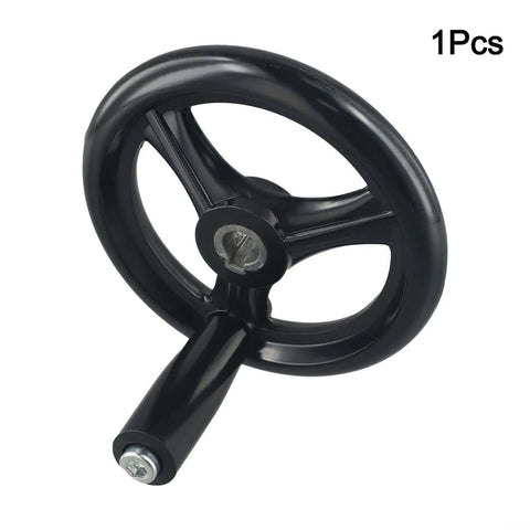 Ergonomic Hand Wheel With 200mm 3 Spoke Design And Rotating Grip For Table Saw And Lathe Tailstock Adjustment Black Finish
