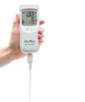 Person holding Hydroponic Waterproof PH EC TDS Temperature Portable Meter For Hydroponics And Greenhouses With Large LCD Screen