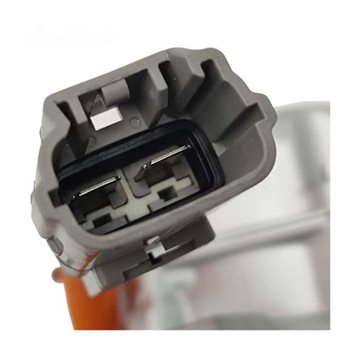 Close-up of electrical connector for Universal 18CC DC Electric AC Compressor Smooth Operation 12V 48V 72V 96V R134a Scroll Design.