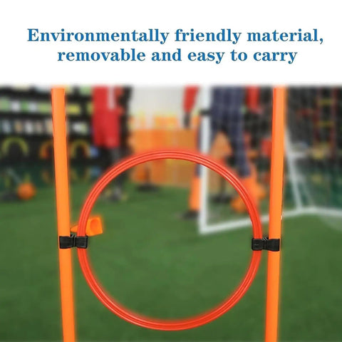 Drone Racing Obstacle Course Kit Weekend Ready For Indoor And Outdoor Fun Buildable Multi Stage Racecourse To Sharpen Precision Flying And Obstacle Avoidance Easy To Set Up And Carry Great For Kids And Adults Portable And Durable with orange hoop detail