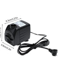Dimensions and design of Quiet 25W Submersible Fountain Pump With 400 GPH Flow For Pond And Aquarium Filtration
