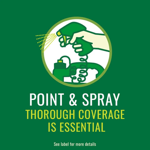 Illustration of hand spraying Neem Oil Spray for Gardening Ready To Use Pest And Disease Control for Houseplants and Home Gardens