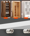 Heavy Duty Brass Shelf Pegs Set 20 Pieces Bookcase Pins With Integrated Tapping Screws in use with cabinets and shelves