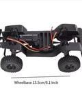 Chassis Frame Kit For TRX4M AX8560 1 18 Scale RC Car showing plastic frame and 155mm wheelbase upgrade.