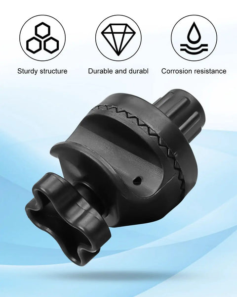 Close-up of Durable Weatherproof Plastic Fittings Kit showing sturdy structure and corrosion resistance for outdoor swing.