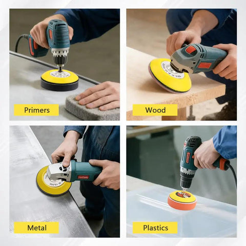 131Pcs 3 Inch Sanding Discs Drill Polishing Kit 60 To 10000 Grits Wet Dry Sandpaper Buffing Pads on various surfaces