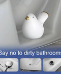 Two Packs Bird Shaped Toilet Bolt Covers Ceramic Screw Caps For Toilet Bolts Easy Install Cute Bathroom Decor White Replacement Parts For Bottom Of Toilets