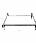 Crib Conversion Kit For 4 In 1 And 5 In 1 Convertible Cribs And Mini Cribs Converts To Twin And Full Beds Box Spring Required 1 Year Warranty Easy Install Fits Most Models metal frame dimensions