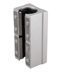 Beefed Up SBR16LUU Linear Bearing Pillow Block Set For CNC And 3D Printer Upgrades, 16mm Inner Diameter, Aluminum Alloy, Durable Precision Hardware For DIY Machining And Tools, Includes 2 Pieces close-up silver aluminum linear bearing block